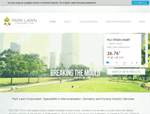 Tablet Screenshot of parklawncorp.com